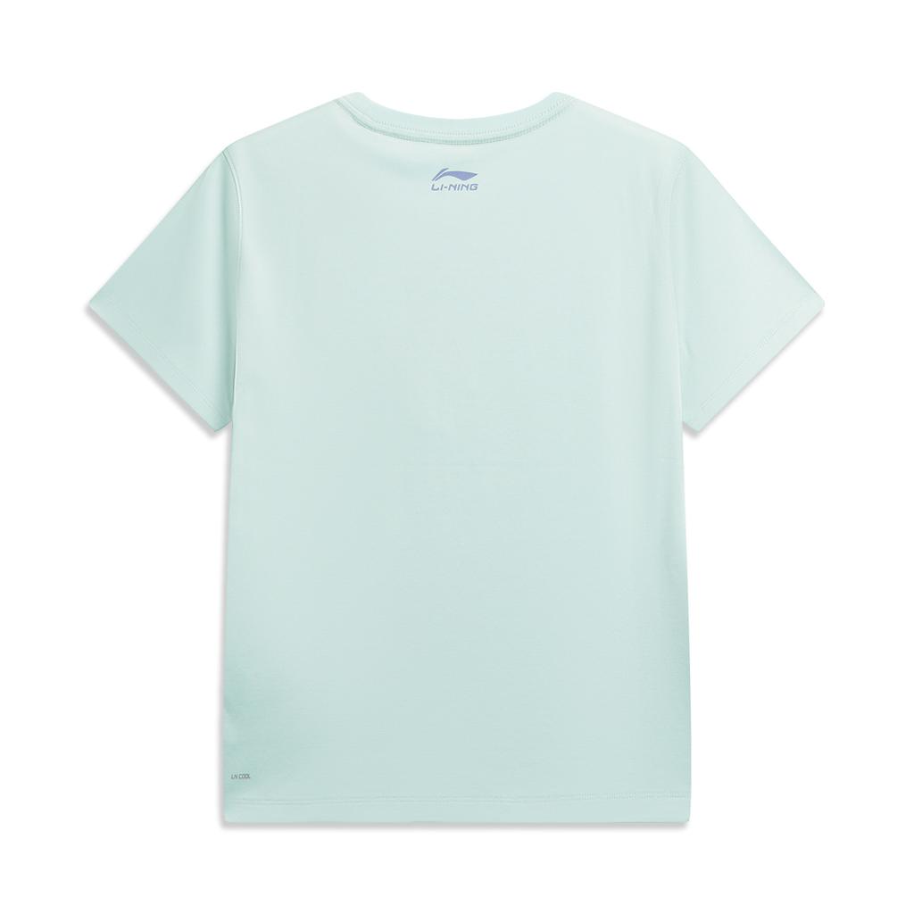 Li-Ning Quick-Drying Cool Round Neck Pattern T-Shirt Women Tops ATSW310-7