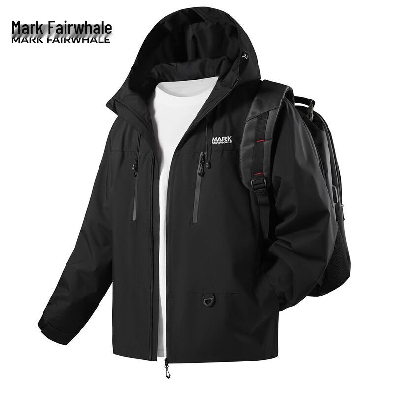 MARK FAIRWHALE Unisex Hooded Windbreaker Jacket