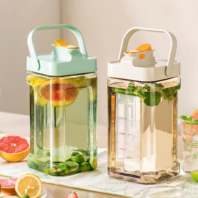 3.5LRefrigerator Pot Beverage Pot With Faucet Large Capacity Cold Water Bottle Portable Water Tank Teapot Kitchen Drinkware
