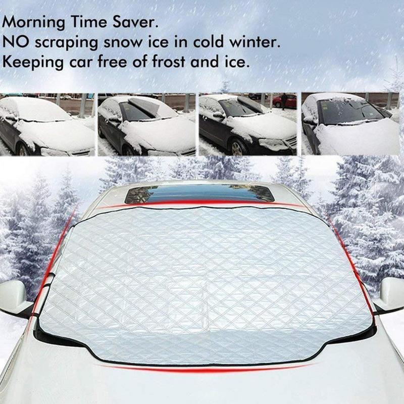 Winter Windshield Covers Magnetic Auto Sunshade Heavy Duty Protector Automotive Window Snow And Ice Cover For Car SUV Trucks