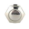 Silver Car Control 19mm 12V Momentary on/Off Metal Cool Push Button Switch Waterproof Car Tuning Spare Parts Car Accessories