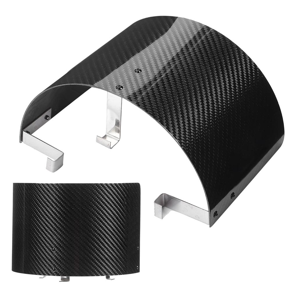 Carbon Fiber Air Intake Cone Cover Air Filter Heat Shield Universal Auto Modified PartsGlossy Carbon Fiber