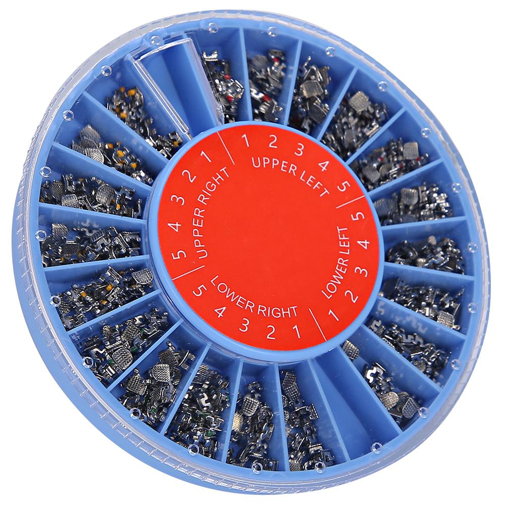 400 ks Zubní ortodontické kovové zámky ROTH345 s háčkem Zubní ortodontické potřeby