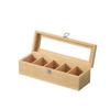 Dustproof Jewelry Organizer Wooden Tea Box Holder Tea Bag Storage Boxes  Kitchen Bar