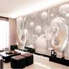 Wallpaper White Swan Geometric Ball Mural Living Room Bedroom Tv Background Walls Home Decor 3d Wallpaper