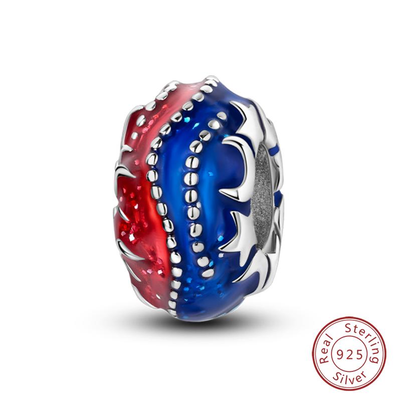 100% Copper Luminous Star Flower Butterfly Silicone Spacer Beads Fit Qikaola Original Bracelets Fine Diy Jewelry