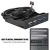 3.5 inch 19PIn T9 Pin High Speed USB3.0+USB2.0 4 Port Floppy Drive Front Panel