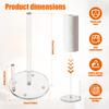 Paper Towel Holder Countertop Clear Acrylic Punch-free Weighted Base for Kitchen Bathroom Vertical Paper Roll Dispenser