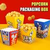 Disposable Popcorn Buckets Container Holder Paper Cup Popcorn Boxes Packaging Box For Theme Birthday Party Decoration
