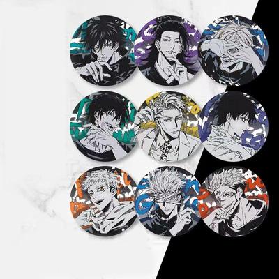 Jujutsu Kaisen Badge, Double Flash Reflective Badge, Anime Badge.
