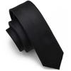 High Quality Solid 100% Handmade Polyester Silk Ties Men Necktie Striped Narrow Collar Slim Cashmere Casual Tie Accessories