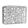 Tabletop Napkin Holder Stainless Steel Hollowed Metal Paper Napkin Holder Tissue Dispenser for Kitchen Countertop Bar