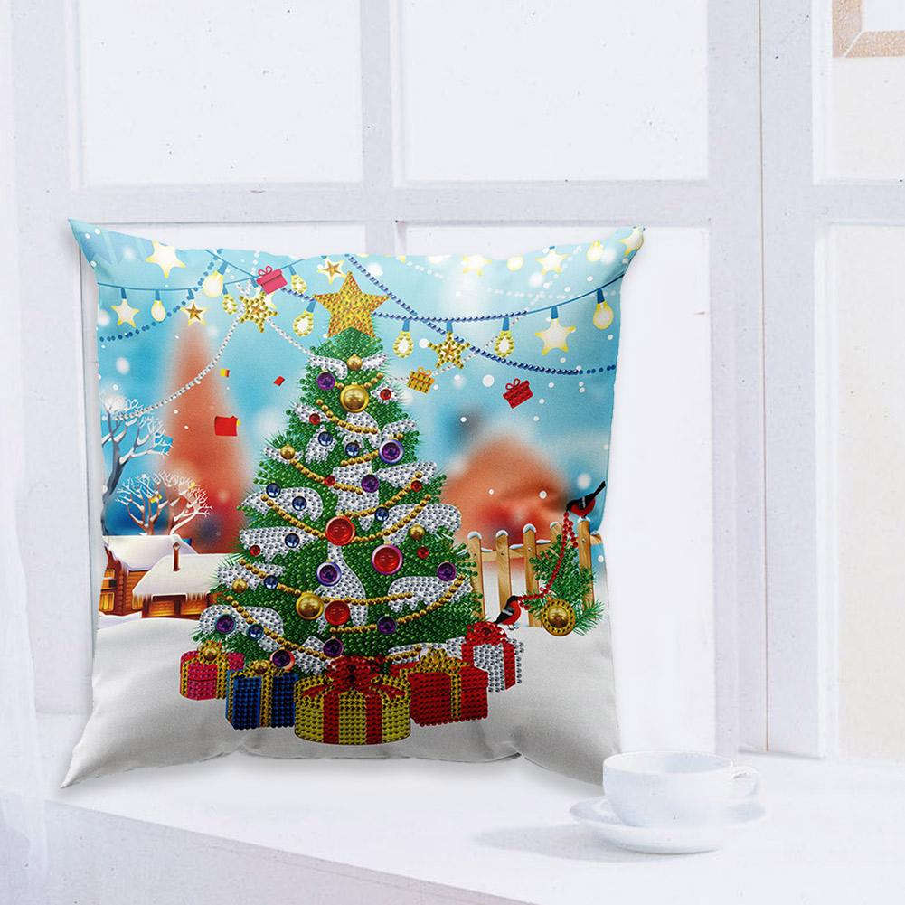DIY Diamond Pillow Case DIY Resin Painting Kit Mosaic Pillow Cover Sofa Decor