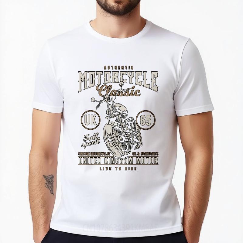 Black Summer Man Tshirt Authentic Motorcycle Classic Uk 65 Full Speed Vintage Motorcycles United Kingdom Motor Live To Ride