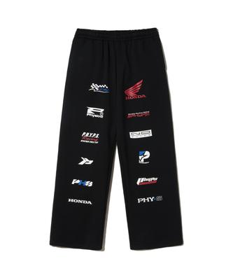 PHYPS MOTORCYCLE Logo Artwork Sweat Pants Black