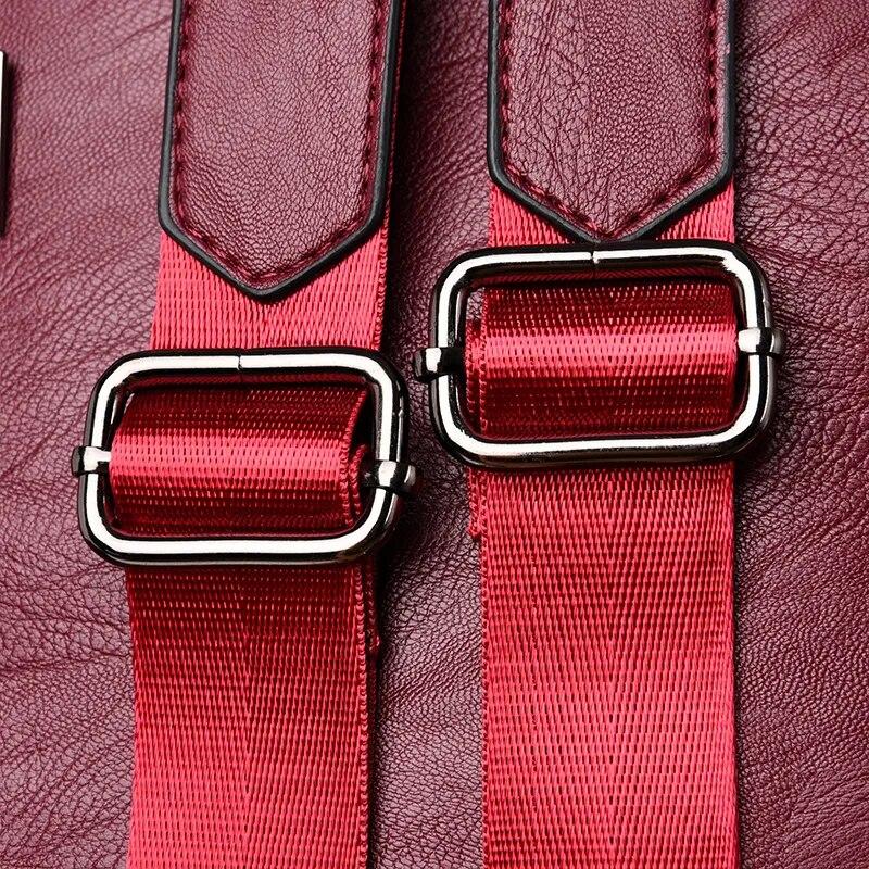 2024 neue Mode Anti Diebstahl Leder Tasche frauen Retro Schulter Tasche Große Kapazität Reise Rucksack