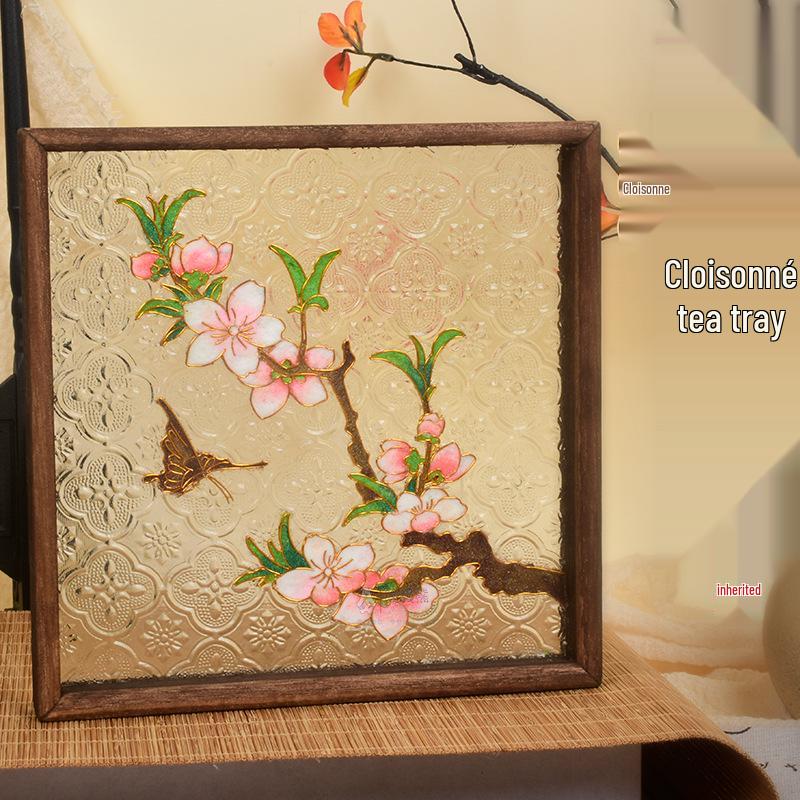 Jingtailan Cloisonné-Emaille Teeschale: Kulturelles handgemachtes DIY-Kit für das Mittherbstfest und Teambuilding