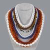 User Friendly Layering Beaded Necklace Colorful Imitation Pearls Neckchain Stylish Accessory For Casual Event