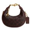 Canvas 17 Gold Hardware Printed Coated Canvas Shoulder Tote Small Women's Maple