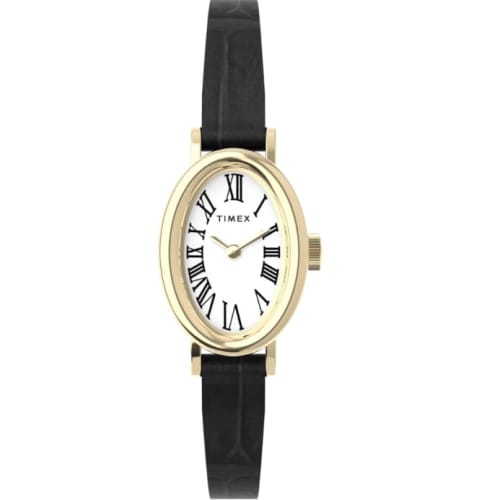 TIMEX Women's Cavatina Watch TW2W78300, Quartz Movement, 3 ATM Water Resistance, Mineral Glass, White Dial, Brass