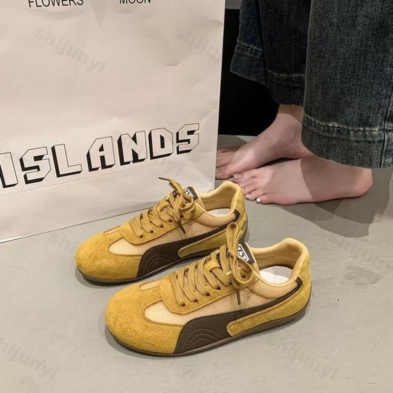 Zapatillas Deportivas Casuales Planas para Mujer 2026 Cómodas Antideslizantes Zapatos Casuales para Exteriores Malla Transpirable Suela Blanda Zapatillas Retro para Mujer
