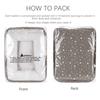 Hinwo Diaper Storage Diaper Baby Supplies Storage Baby Baby Gift Small Bag, Pouch, Case, Basket, Bag, Box, Foldable, Baby, Prep, (Gray, Star)