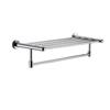 Stainless Steel Bathroom Towel Rack with Shelf