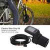 Electric Bike Meter Kit ABS LCD Display Panel Half Handle Grip and 5P Common Wire 24V 36V 48V 60V