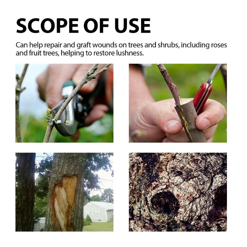 Pruning Wound Sealer Tree Wound Sealant Pruning Sealant for Trees with Brush Garden Tree Wound Sealer Grafting Compound