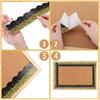 Tinlade 80 Feet Gold Confetti Bulletin Board Borders Bulletin Board Classroom Decorations Back to School Glitter Adhesive Desk Locker Wall Poster