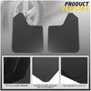 2x Black Car Pickup Suv Mud Flaps Splash Guards Mudflaps Mudguard Fender Flares