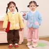 LUSON Baby Girls' Winter Corduroy Fleece-Lined Lantern Pants