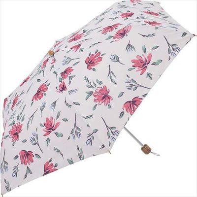 Nifty Colors Faltbarer Regenschirm, Off-White, 50 cm, TC Flower Mini, 6 Speichen, mit Aufbewahrungstasche, 2220OF