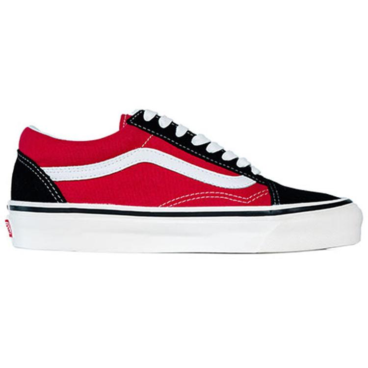 Vans Old Skool 36 DX 'Anaheim Factory - Black Red' (Unisex) Black / Red Skateboard Shoes VN0A38G2UBS