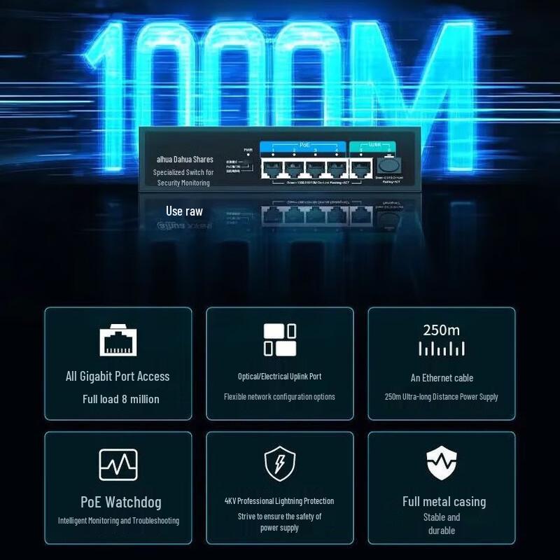 Dahua 4-Port Gigabit PoE Switch