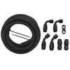 3 Meter Fuel Line Hose Kit AN6 Hose Fitting Adapter Aluminum Nylon Braided Diesel for