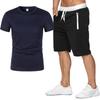 Men's Summer Short Sleeve T-shirt and Shorts Set for Casual Sportswear