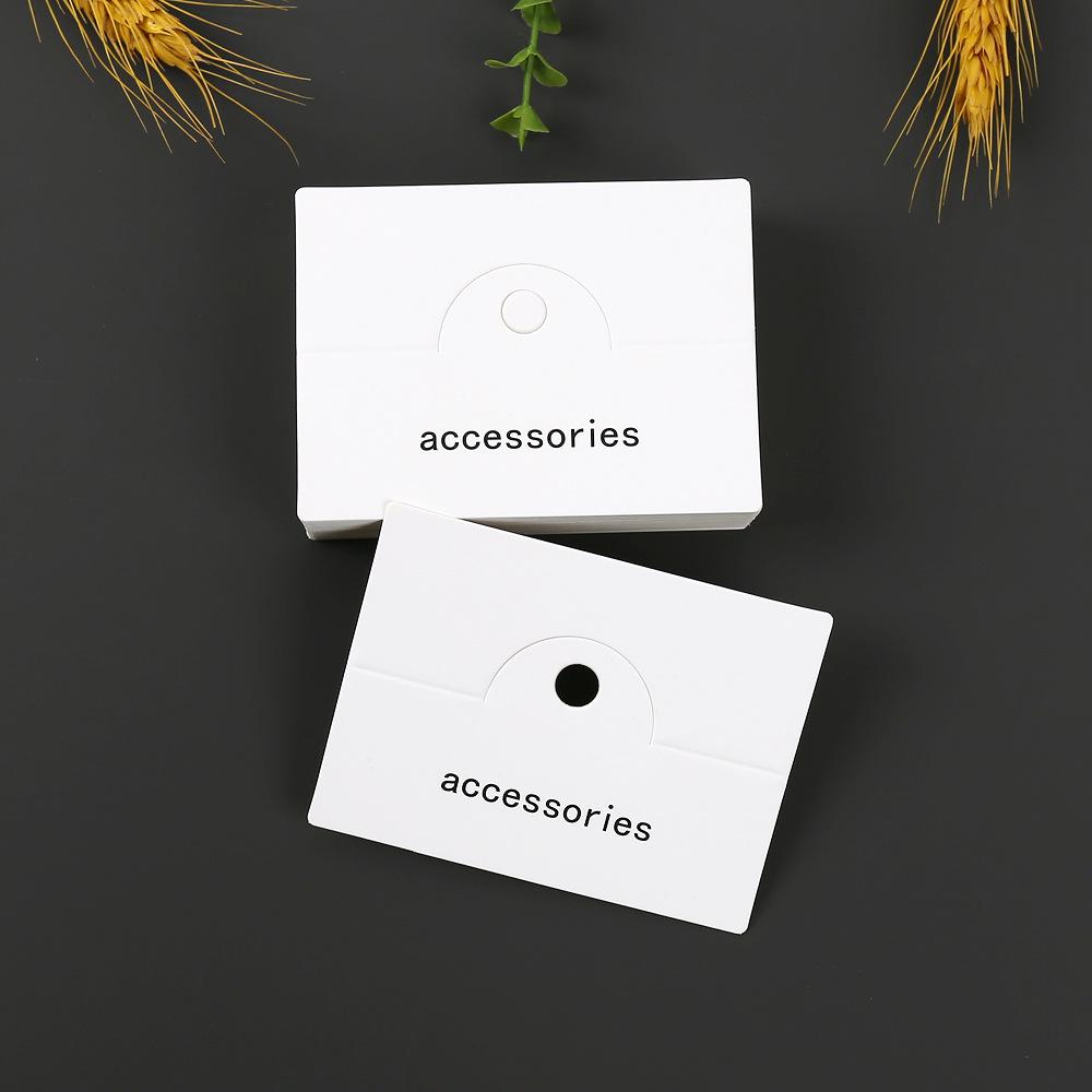 Kraftpapier Schmuck & Haarspangen Verpackung Hängeetikett Karte