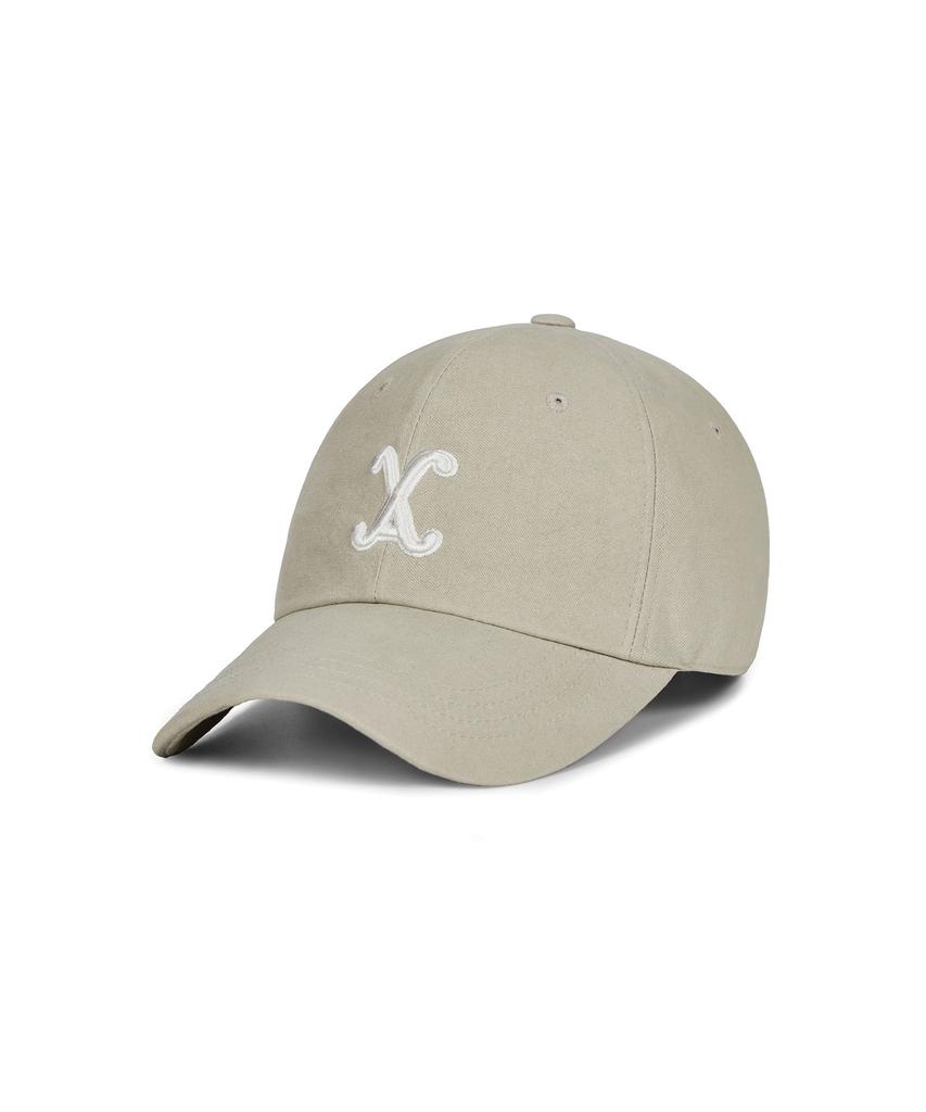 Bajal Va Curved 3D Logo Ball Cap Beige