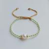 Faceted  Beaded Bracelet For Women  Natural Pearl Bracelets Jewelry Pulseras Femme Y2K Accessories