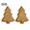 Christmas Tree Shaped Tray Wooden Charcuterie Dessert Boards Steak Dinner Plate Safe Easy To Clean Serving Platter for Parties Events