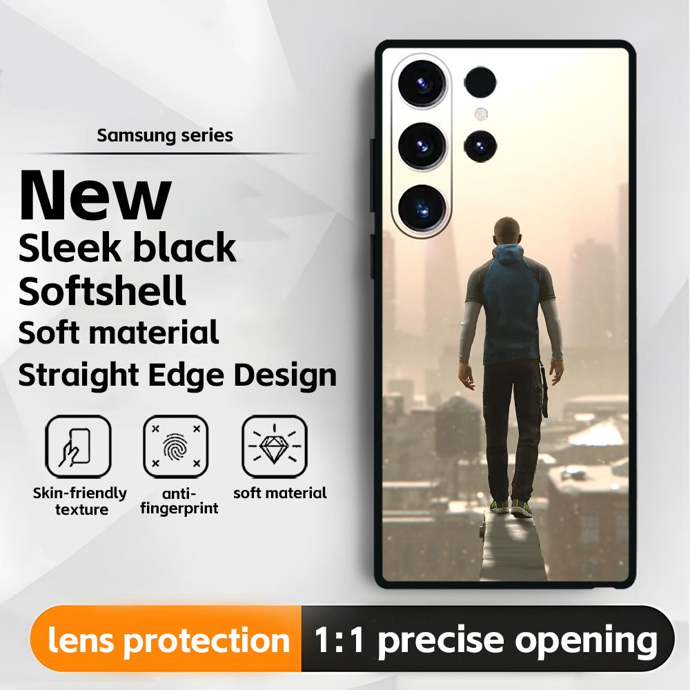 Classic game Detroit Become Human Phone Case For Samsung Galaxy S26 S25 S24 S23 S22 S21 Plus Ultra Note20 Soft Black