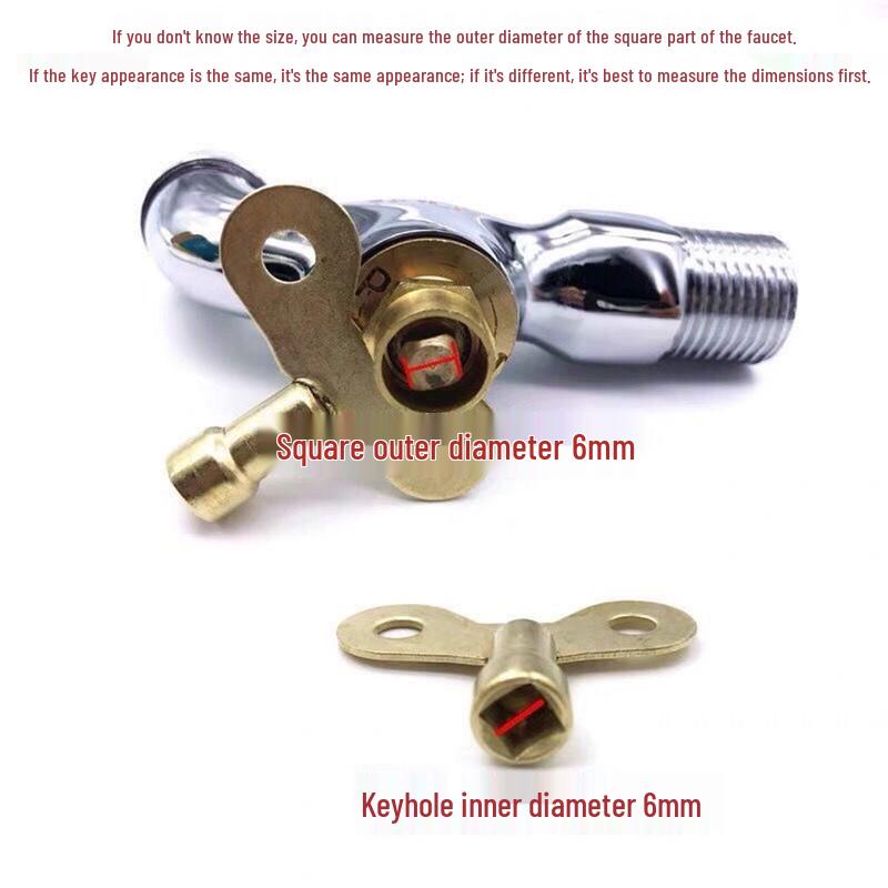 Lockable Quick-Open Faucet Key