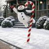 Xmas Lawn Decorations Christmas Garden Stake, Santa Claus Snowman Nutcracker Trumpet Angel Yard Signs Art, Acrylic Festive Sign for Outdoor Courtyard