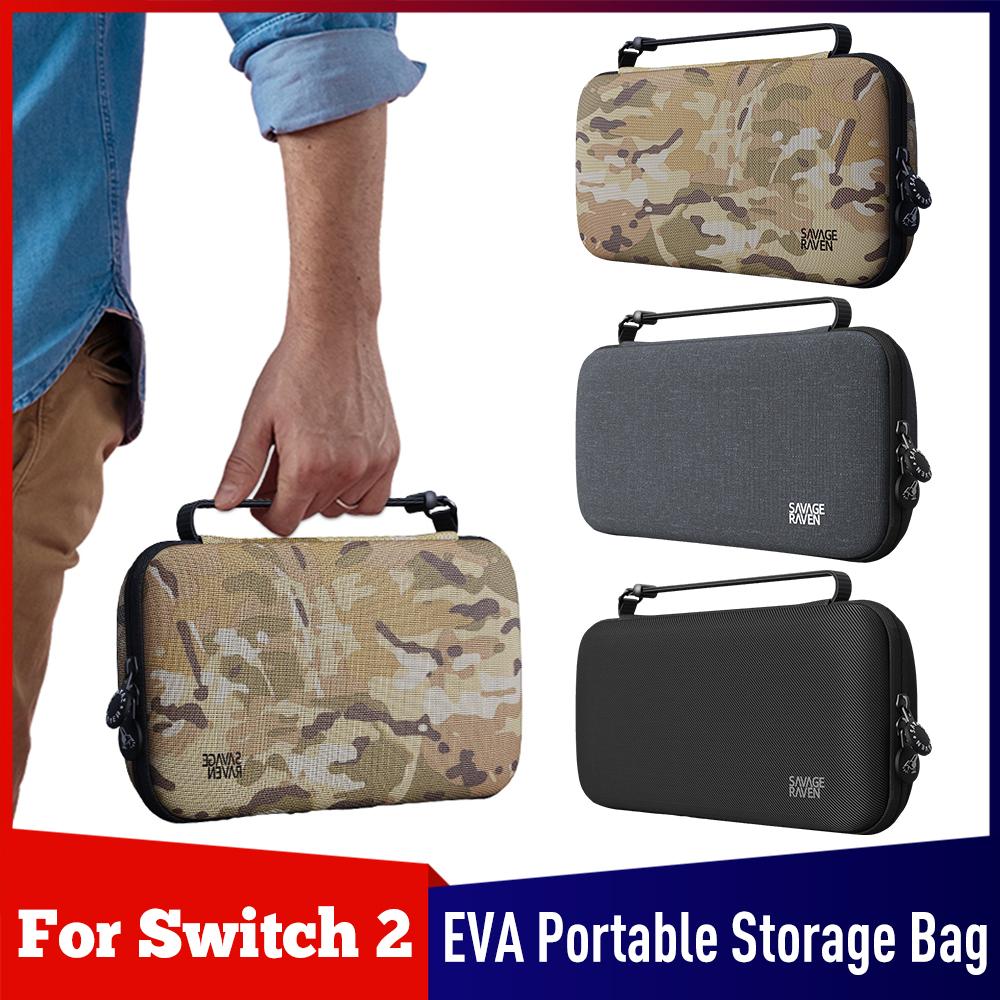 Portable Travel Carrying Case for 2025 Nintendo Switch 2 Accessories, Waterproof EVA Hard Shell Protective Storage Hand Bag NS 2