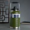 Large Capacity Portable Fitness Water Bottle with Handle and Stainless Steel Straw
