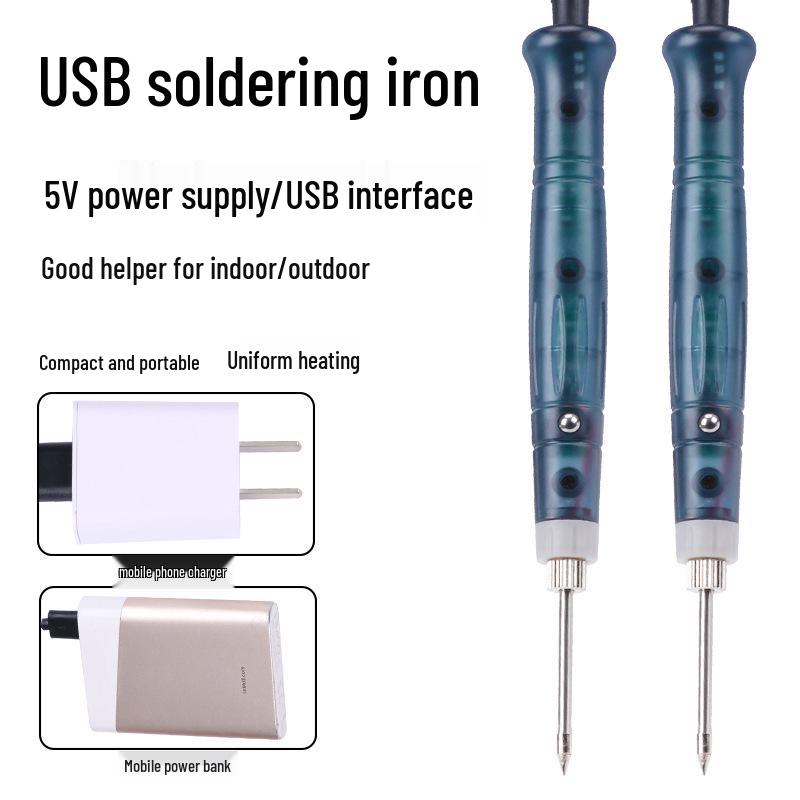 USB Electric Soldering Iron 5V Set - Portable Mini Tool for Home and Outdoor Repairs