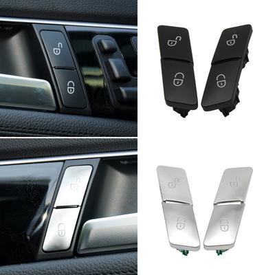 Preto prata frente esquerda direita fechadura da porta botão interruptor de desbloqueio para mercedes benz c glk e gle classe c204 glk204 w212 w207