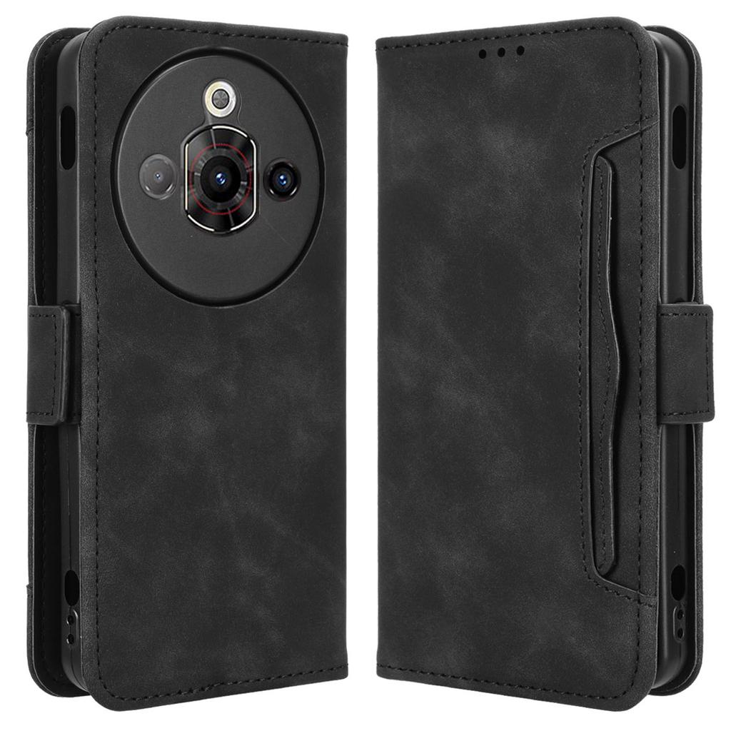Kožené pouzdro pro ZTE nubia Focus Pro Kryt peněženky na telefon s více sloty na karty