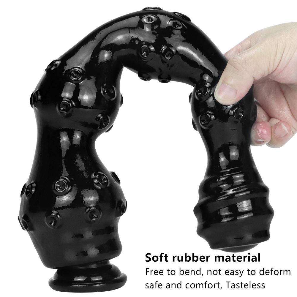 Huge Long Anal Toys Black Dildo For Woman Men Anal Masturbation Dilator Deep-In Anal Strip Buttplug